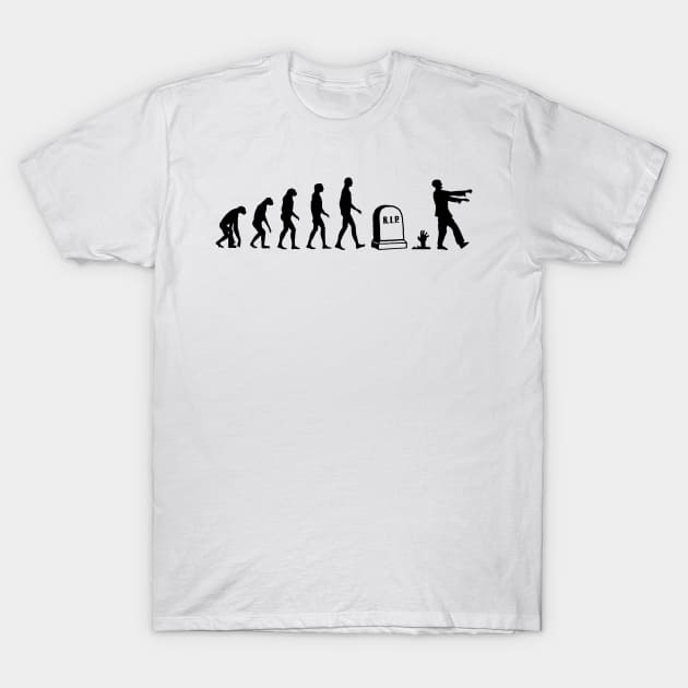 Zombie Evolution T-Shirt by CheesyB